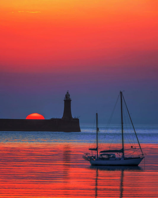 A beautiful summer Solstice sunrise at South Shields