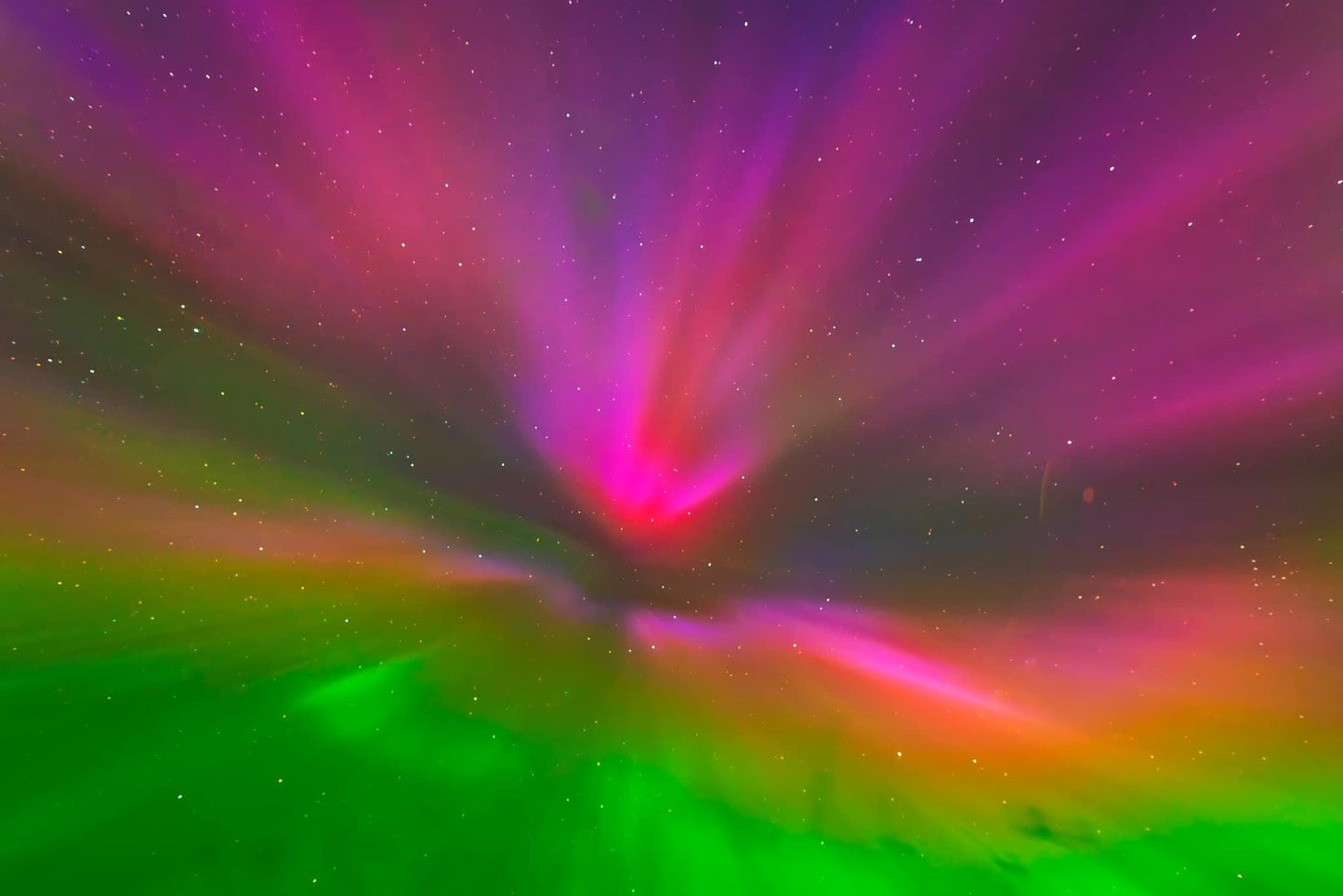 A rare Aurora Corona.