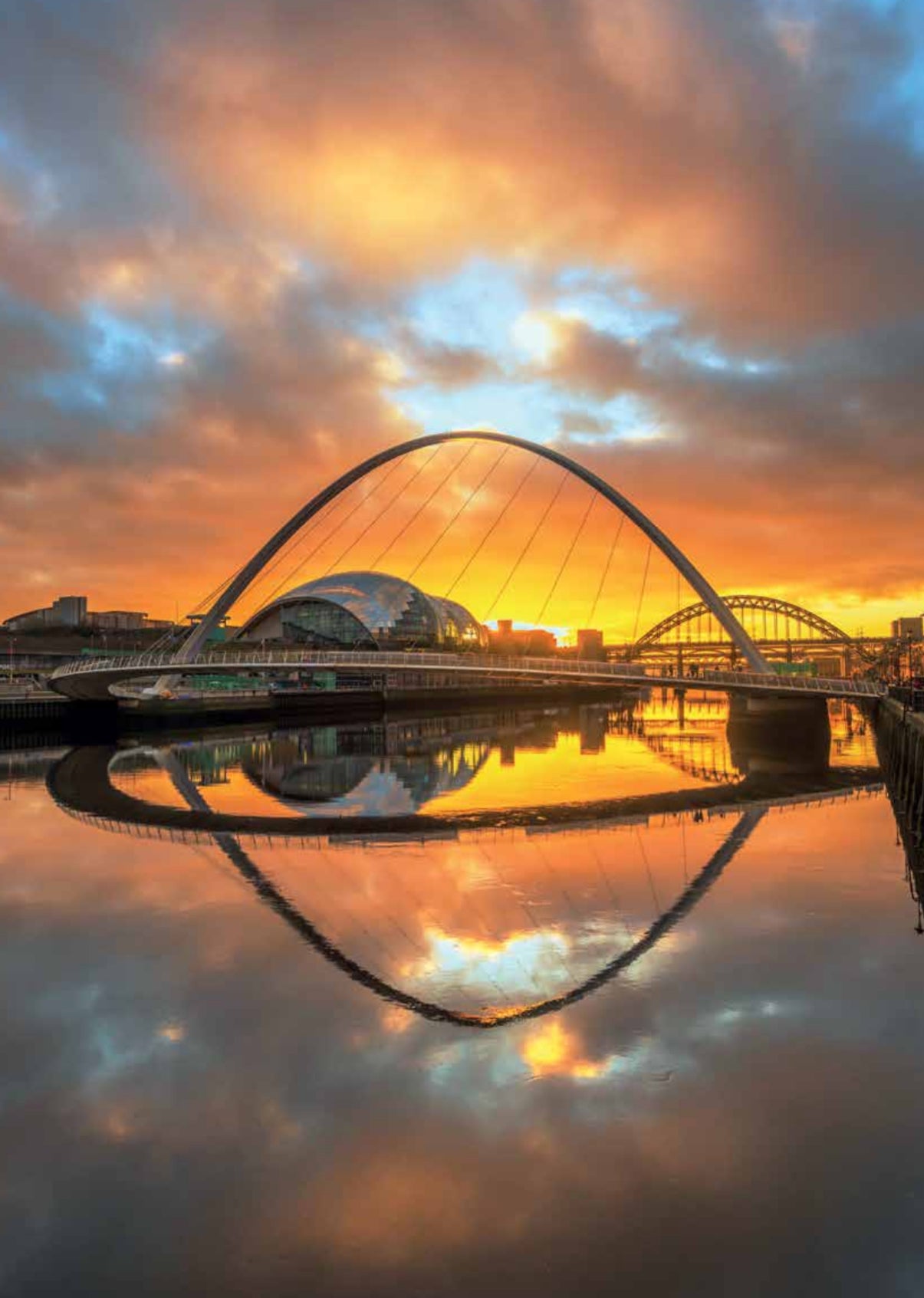 Limited edition Stevielandscapes Gateshead Calendar 2025 with free A4 print of the Angel of the North sunset featured on the front cover.