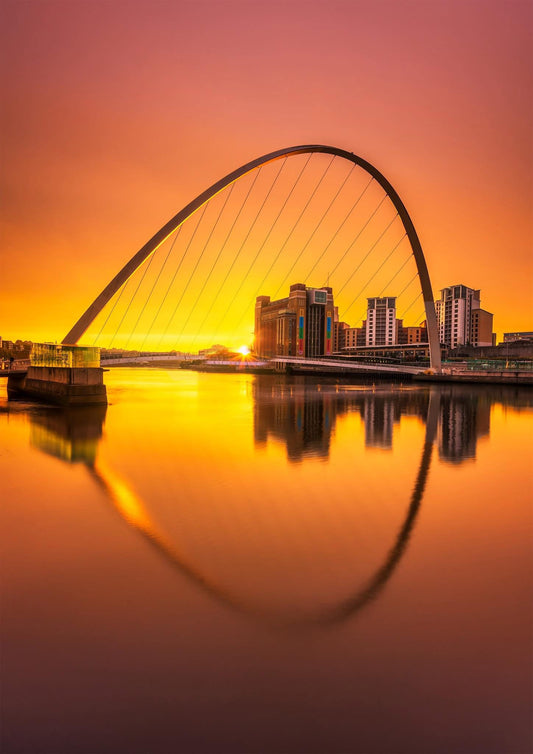 Golden Sunrise over Millennium Bridge.