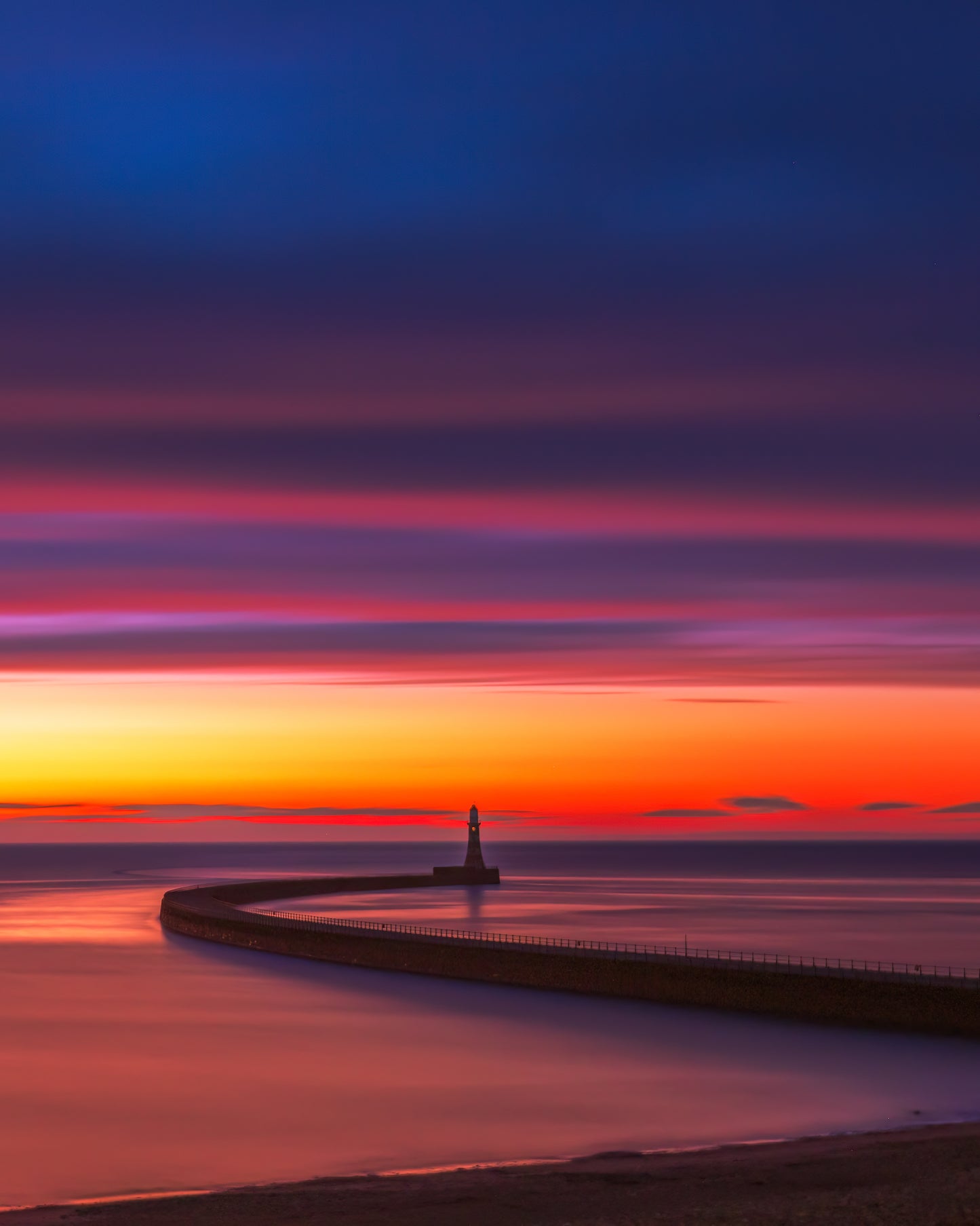 Vibrant early morning colours at Roker.