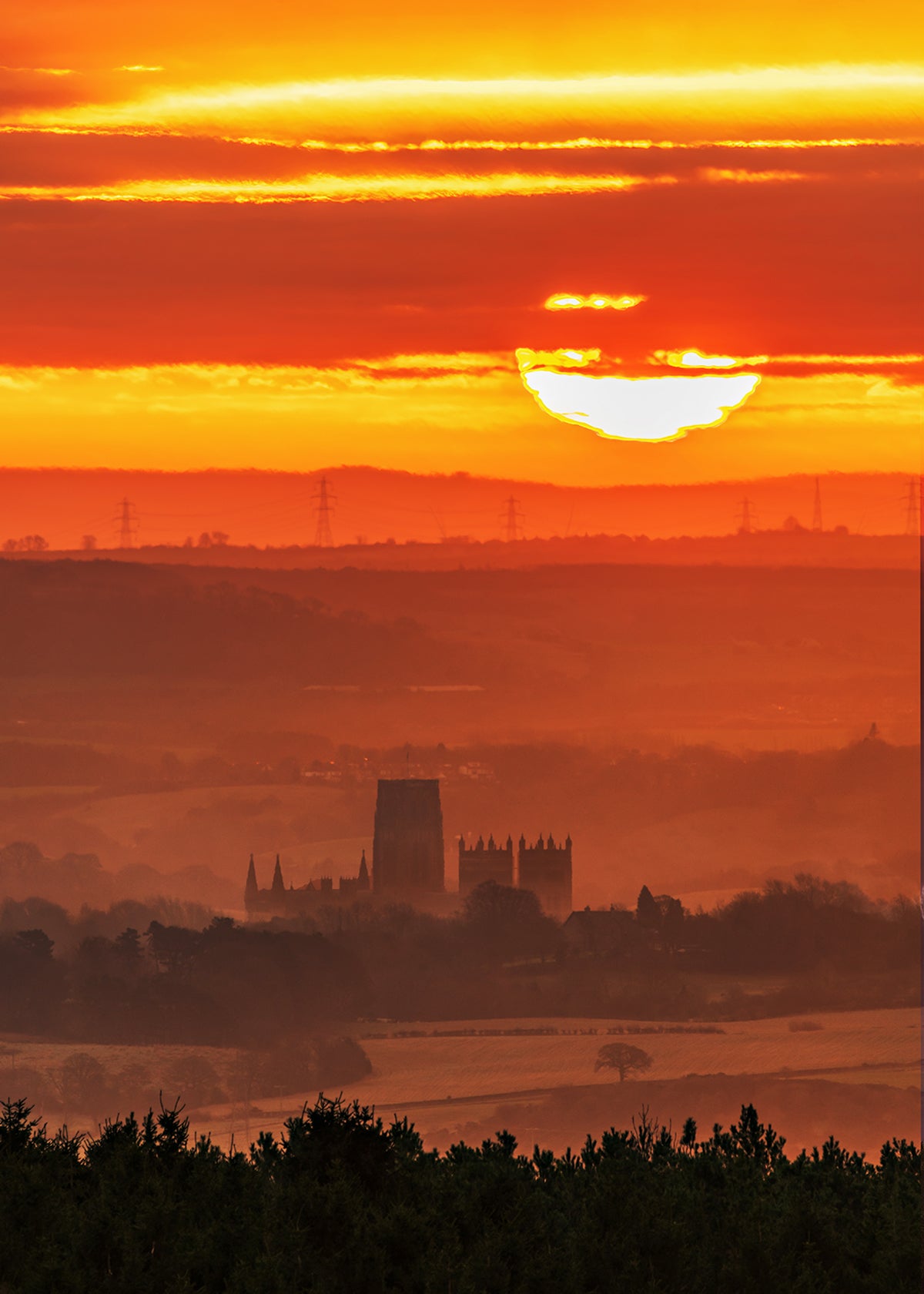 Golden Sunrise over Durham Cathedral.