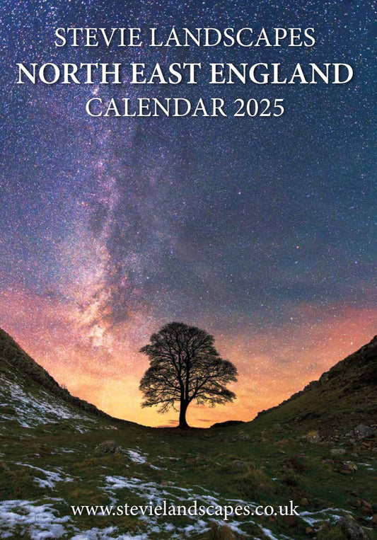 2025 Calendar of North East England with free A4 print of the photo featured on the front cover.