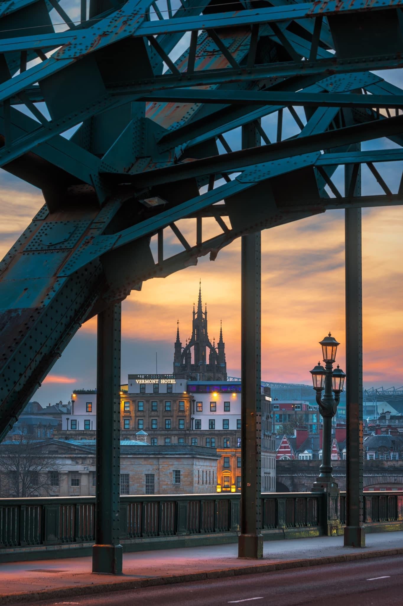 A view through the Tyne Bridge.