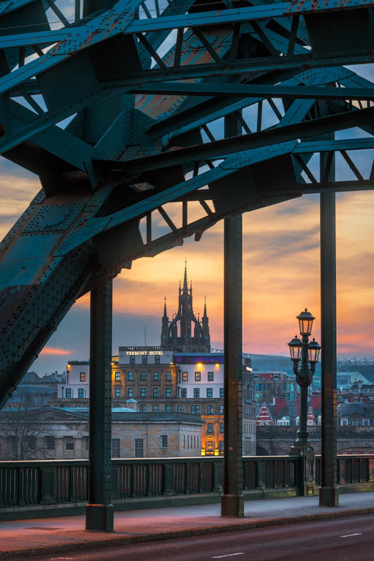 A view through the Tyne Bridge.