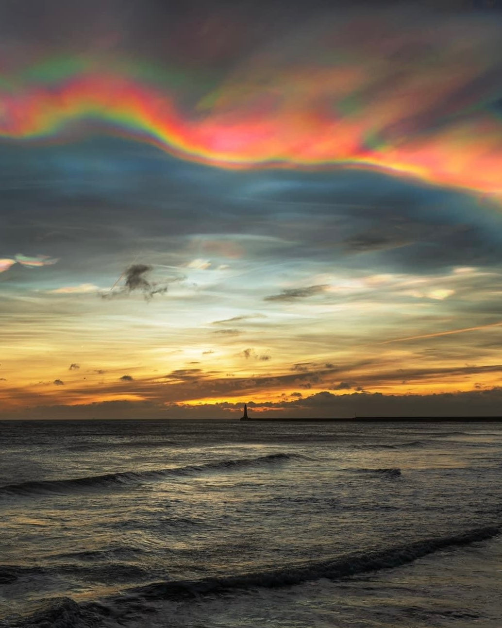 Amazing Mother of Pearl Clouds over Roker