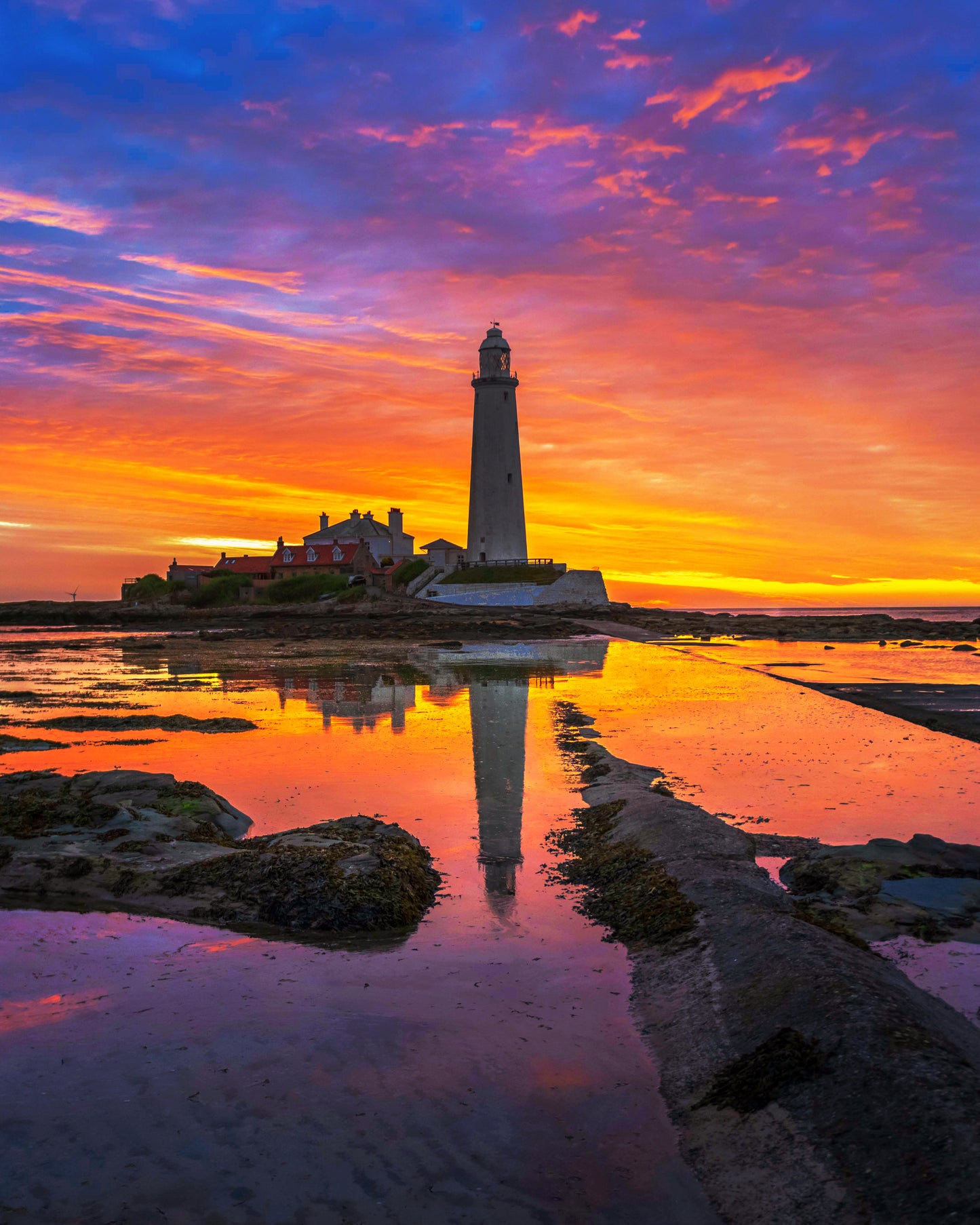 Stunning skies over St.Mary’s Lighthouse.