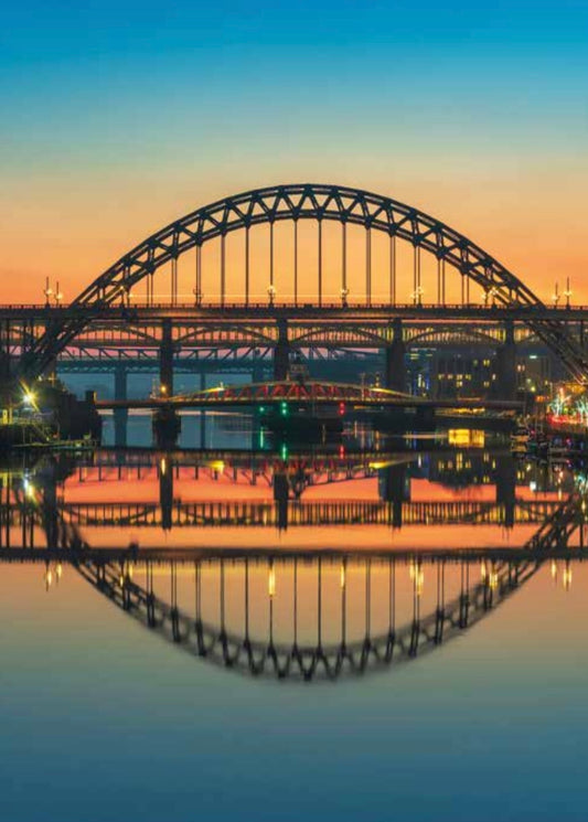 Perfect reflections on Newcastle Quayside