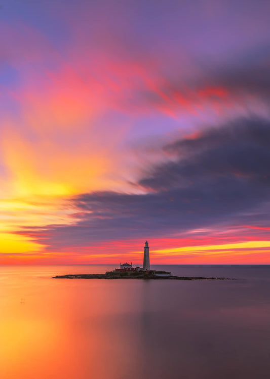 Beautiful pre sunrise at St Mary’s Lighthouse.