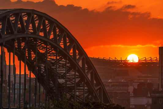Setting sun over St.James Park