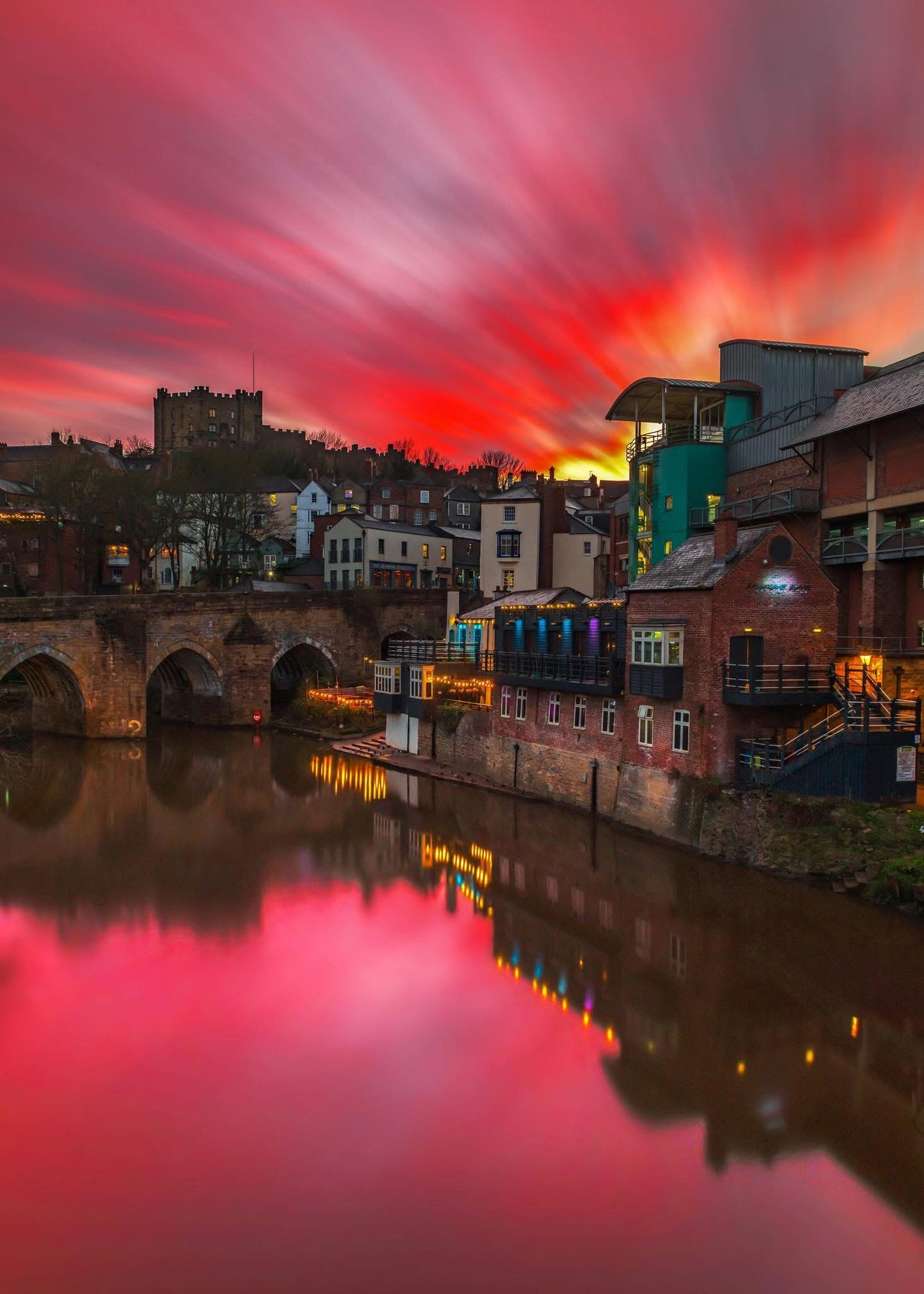 Beautiful skies over Durham.