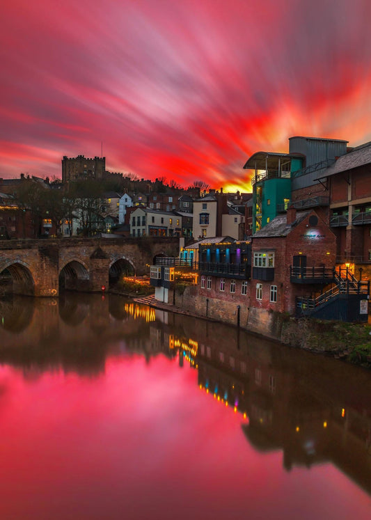 Beautiful skies over Durham.