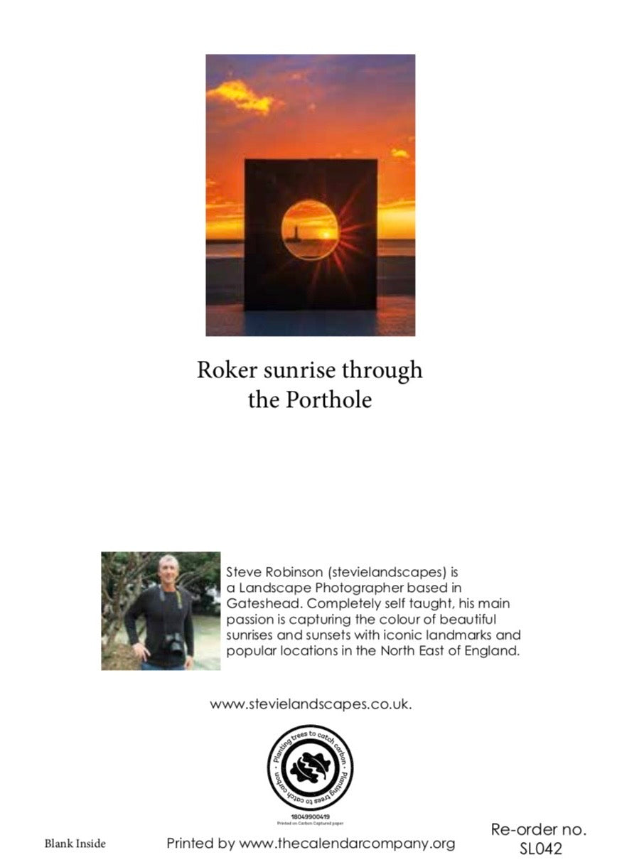 Roker Sunrise through the Porthole.