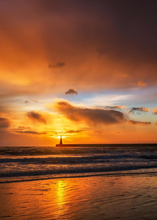 Epic golden sunrise at Roker.