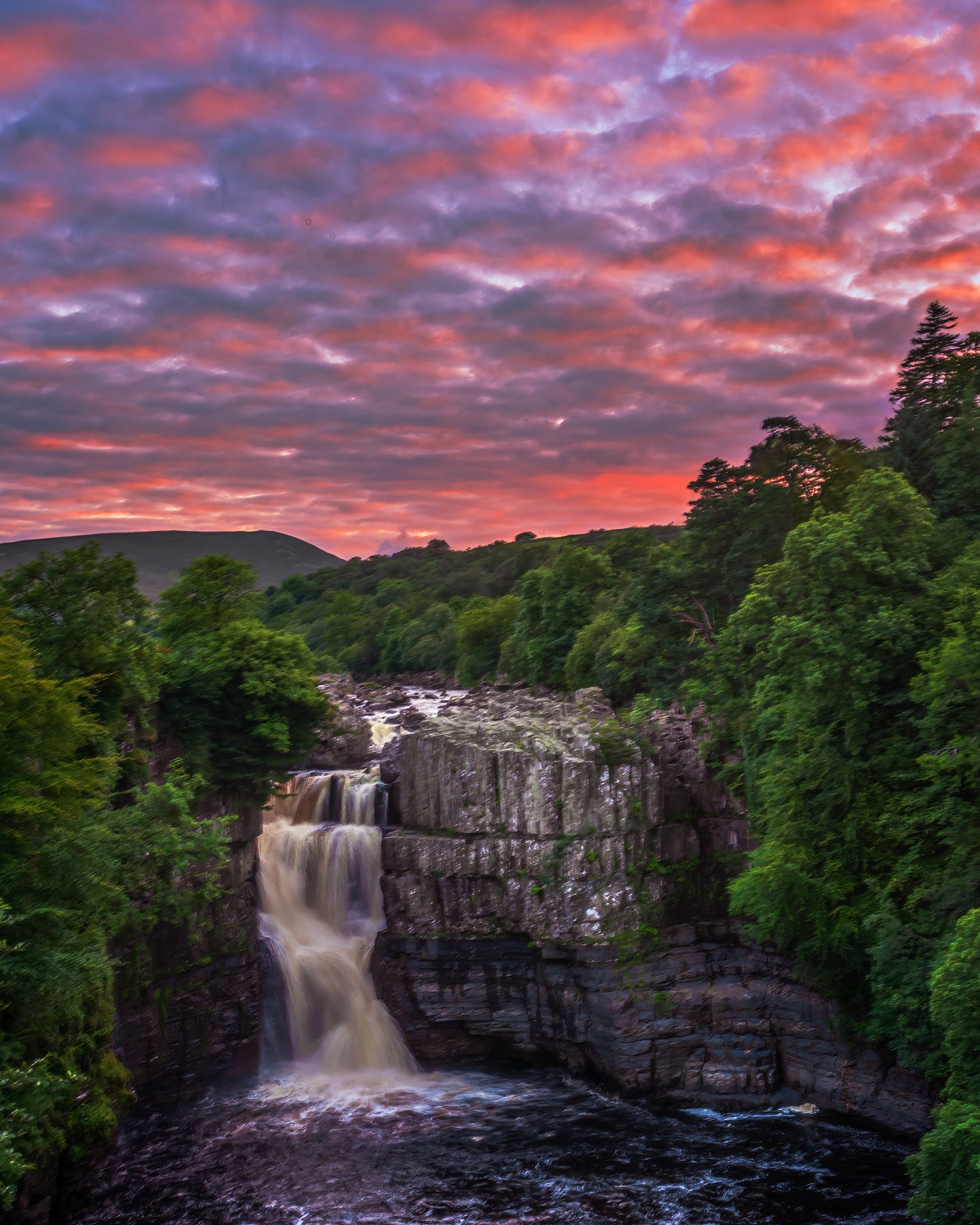 Red sky at High Force