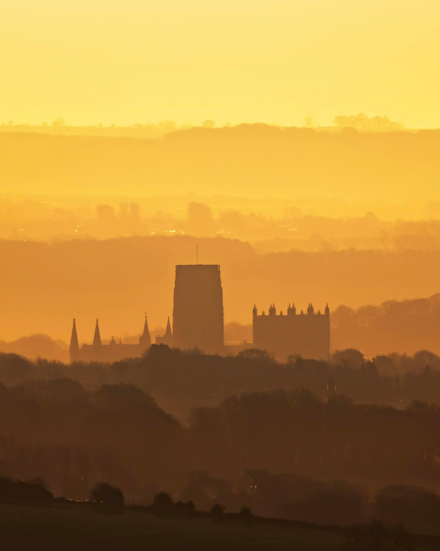 Durham Cathedral in the early morning light.