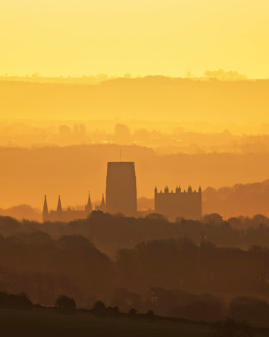 Durham Cathedral in the early morning light.