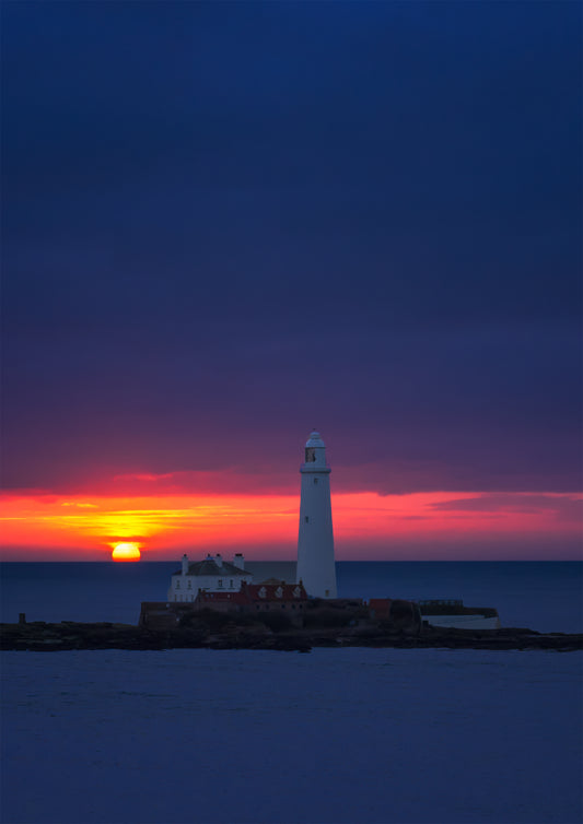 Moody Sunrise at St. Mary’s Lighthouse.