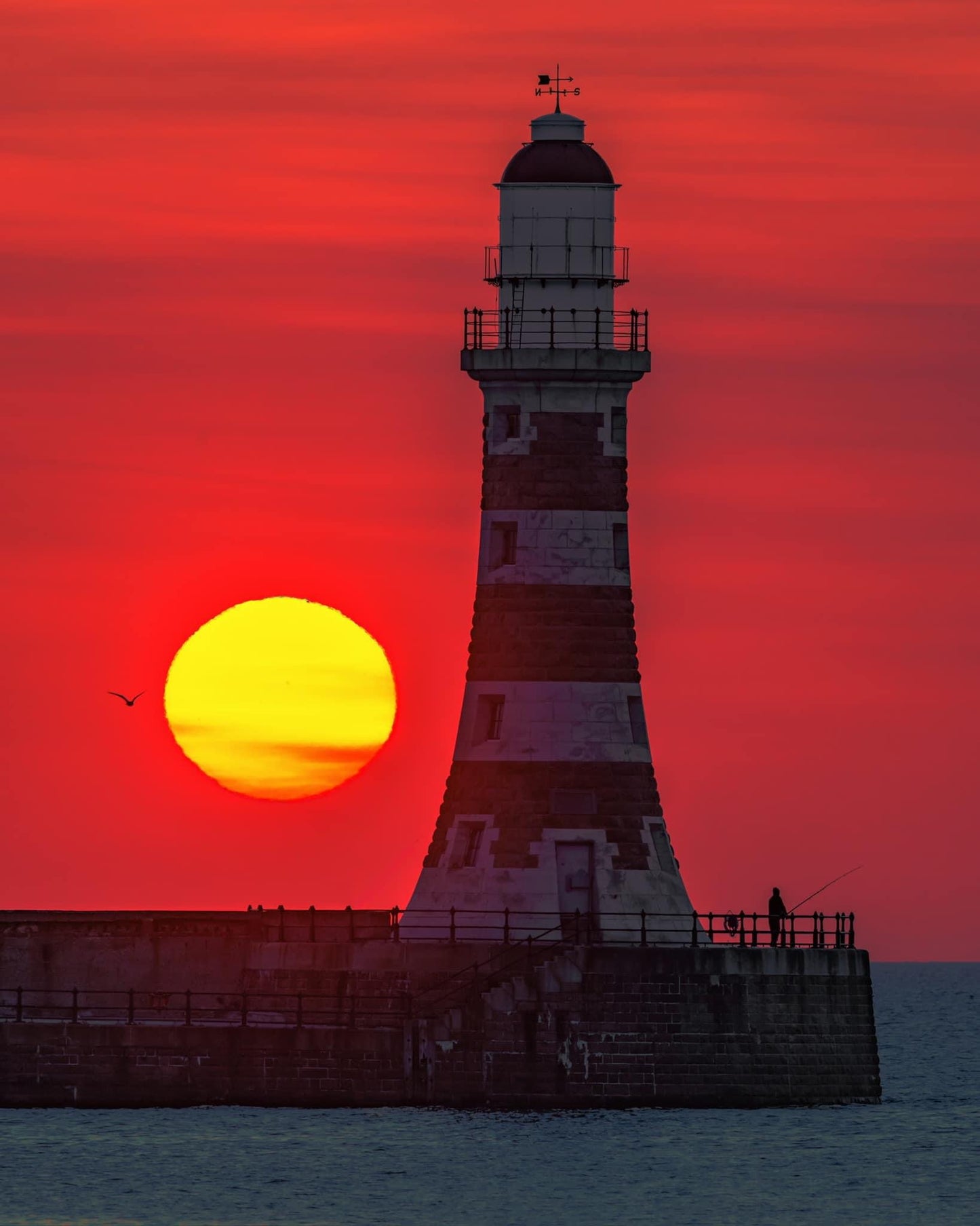 Sunrise at Roker Lighthouse.