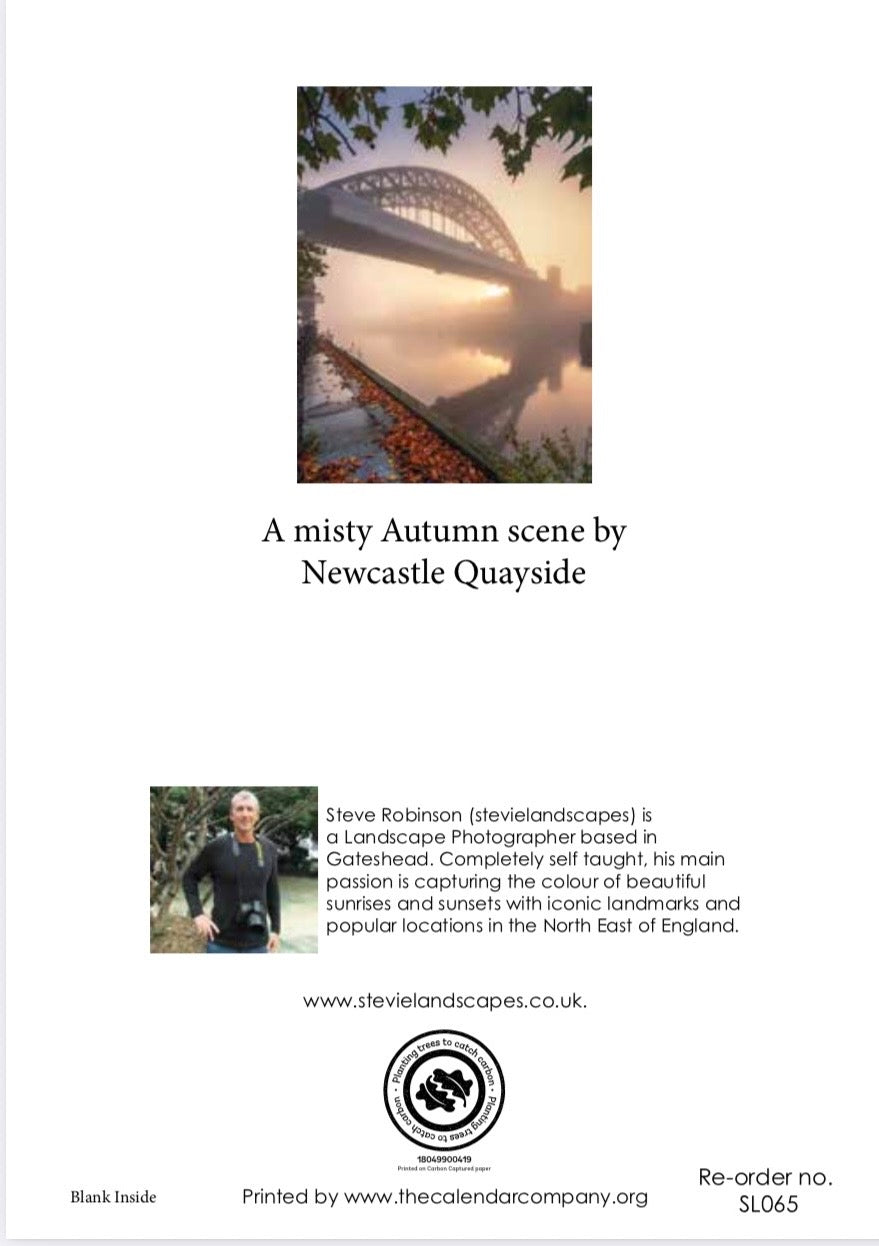 A misty autumn scene by Newcastle Quayside