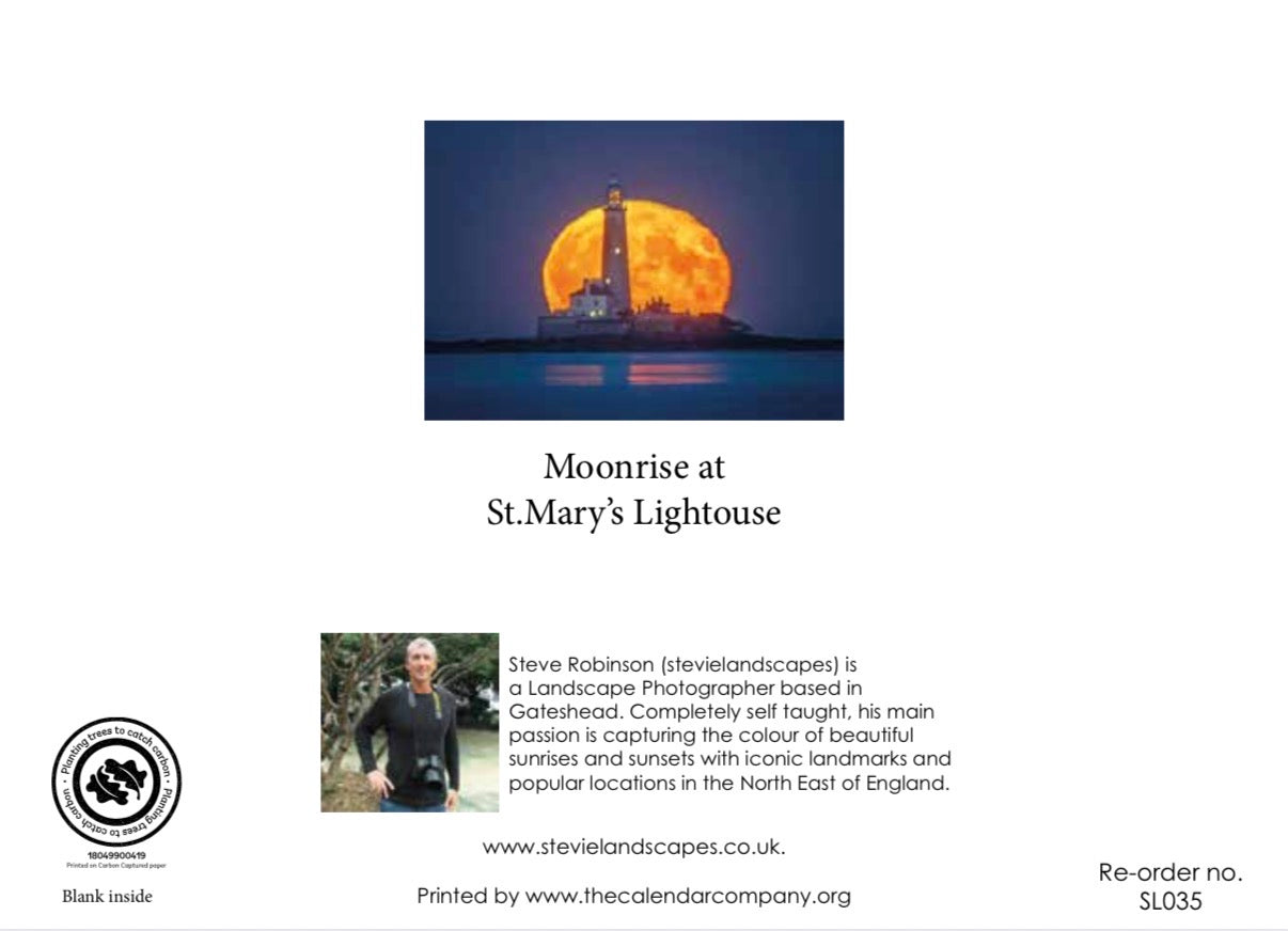 Moonrise at St. Mary’s Lighthouse.