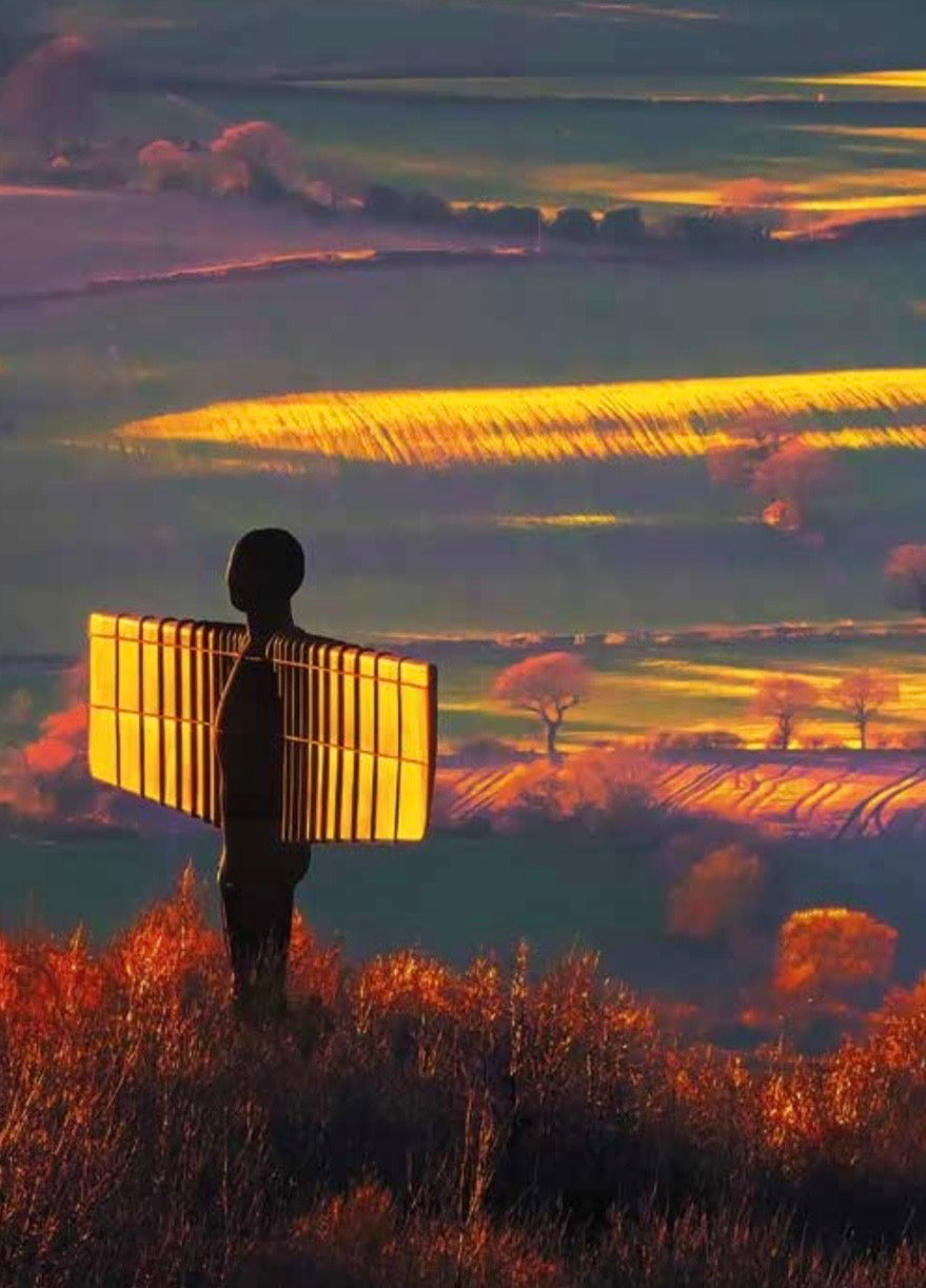 Golden Hour at the Angel of the North