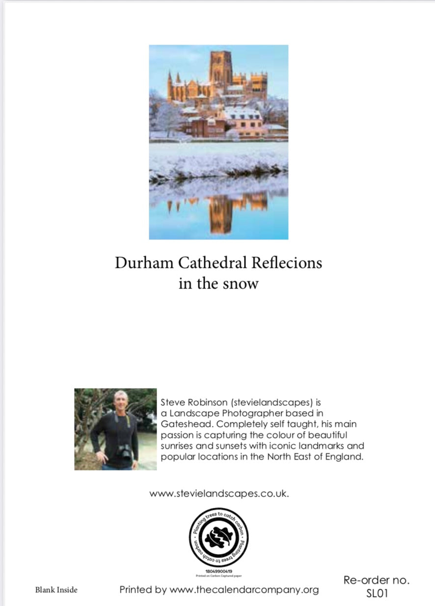 Snowy Durham Cathedral Reflections