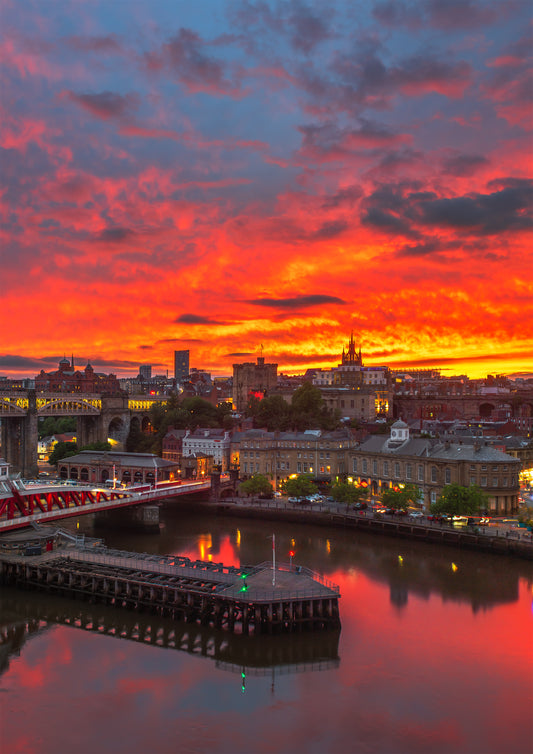 A spectacular sunset lighting up The Toon.