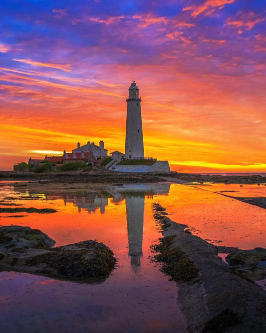 Stunning skies over St.Mary’s Lighthouse.