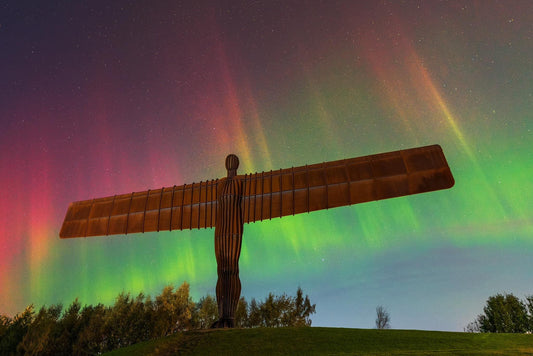 Epic Aurora at the Angel of the North.