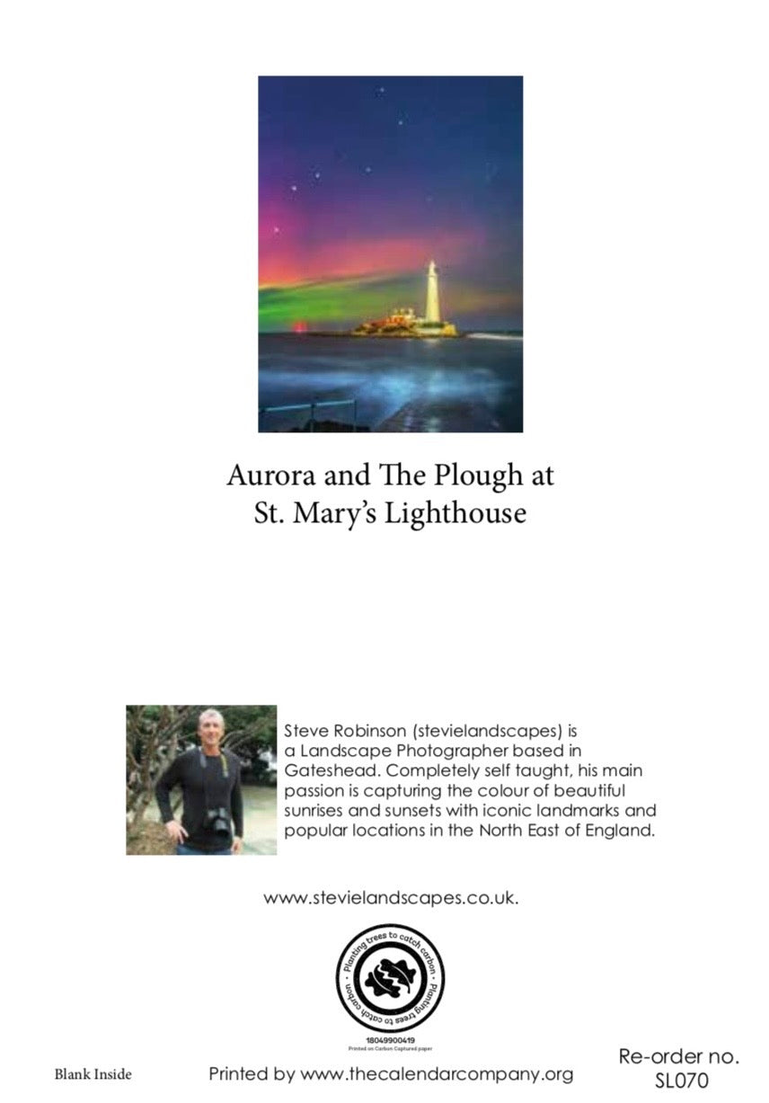 Aurora and the plough at St. Mary’s Lighthouse.