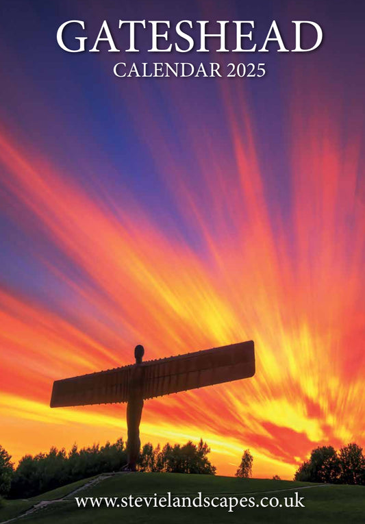 2025 calendar of Gateshead with free A4 print of the photo featured on the front cover.