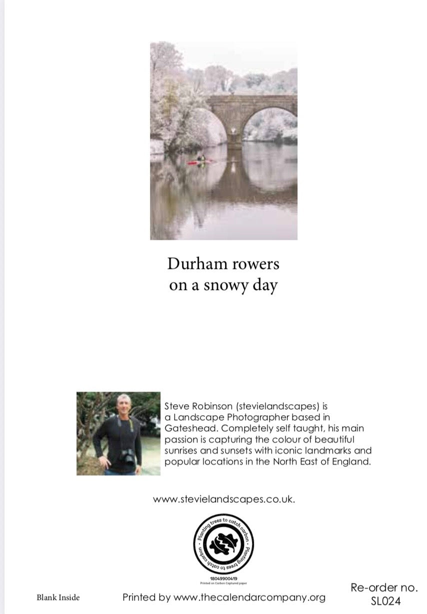 Durham Rowers on a Snowy Day.