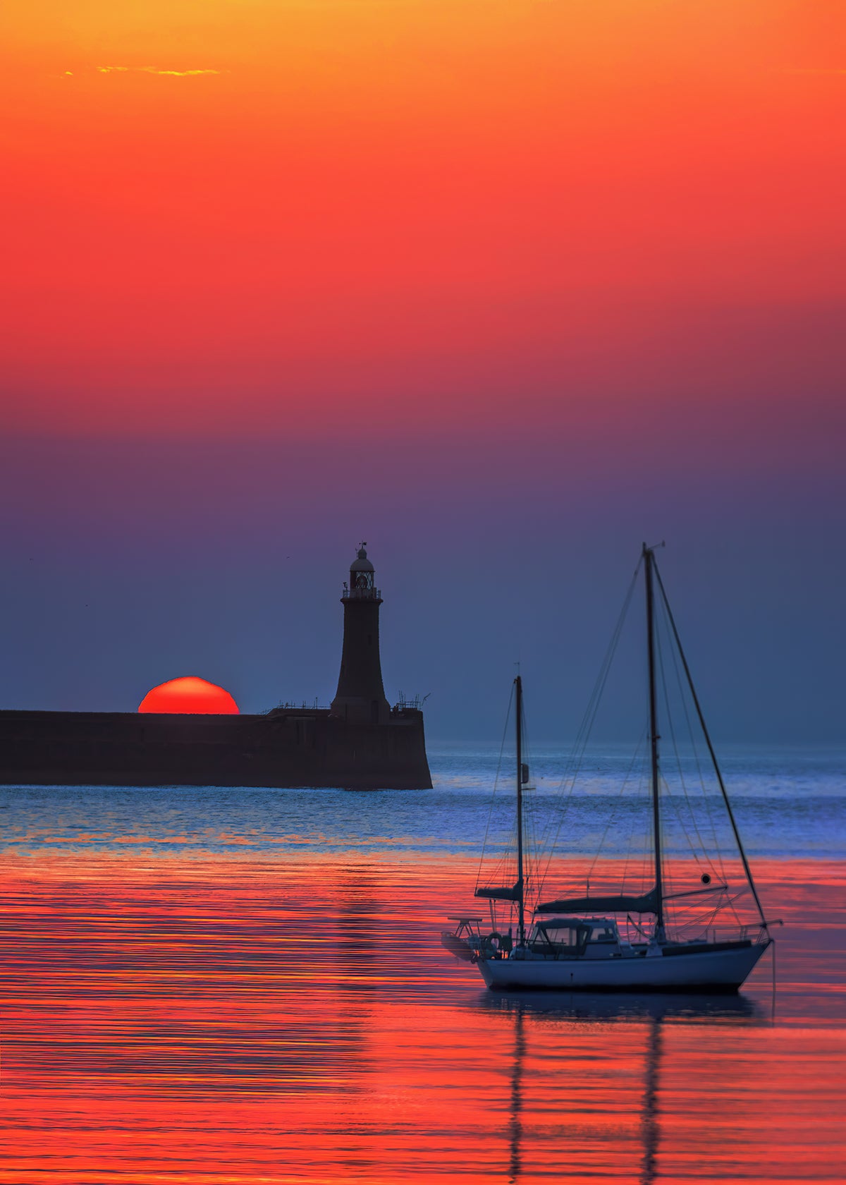 A beautiful summer solstice sunrise over South Shields.