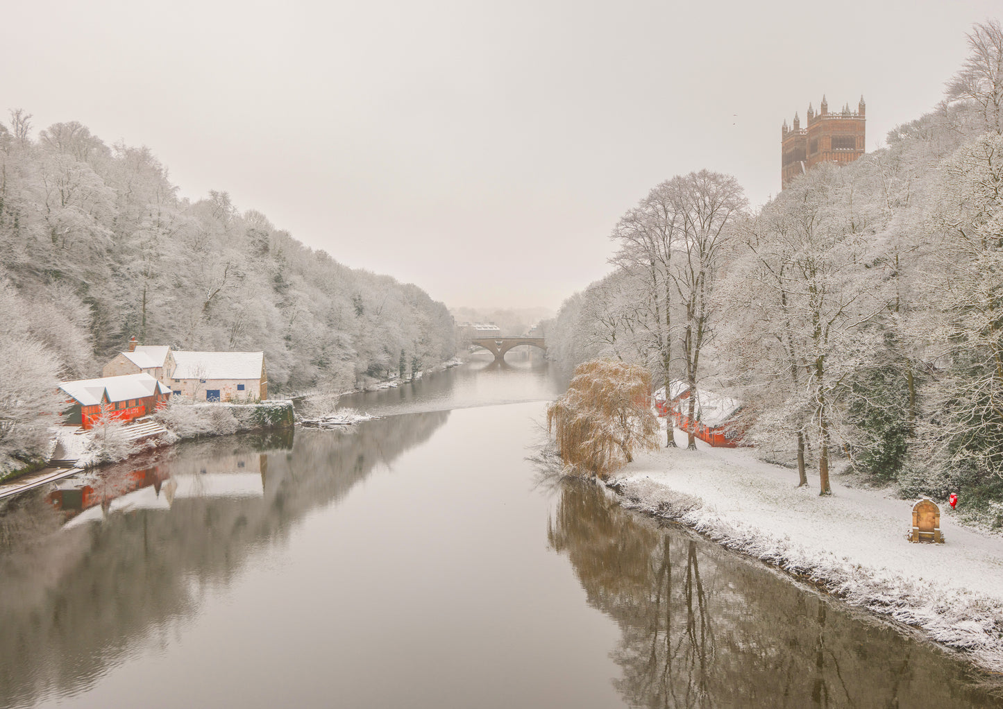 Durham transformed into a winter Wonderland.