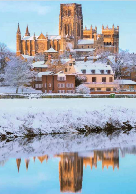 Snowy Durham Cathedral Reflections