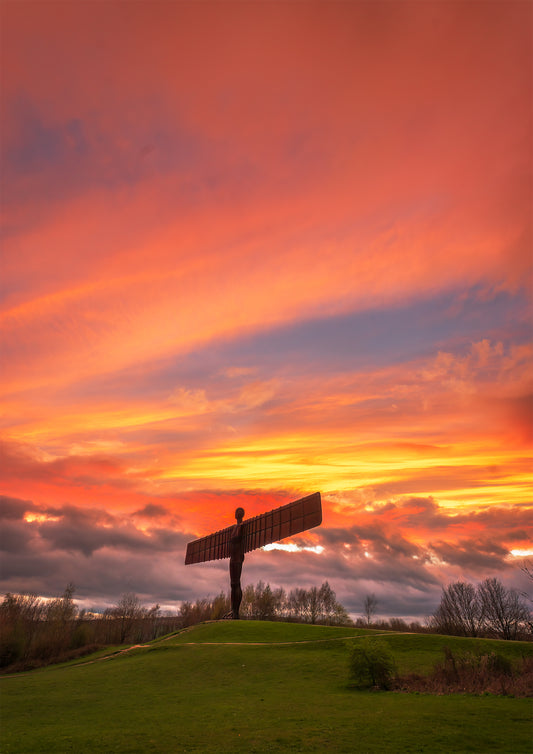 Incredible skies at the Angel of the North.