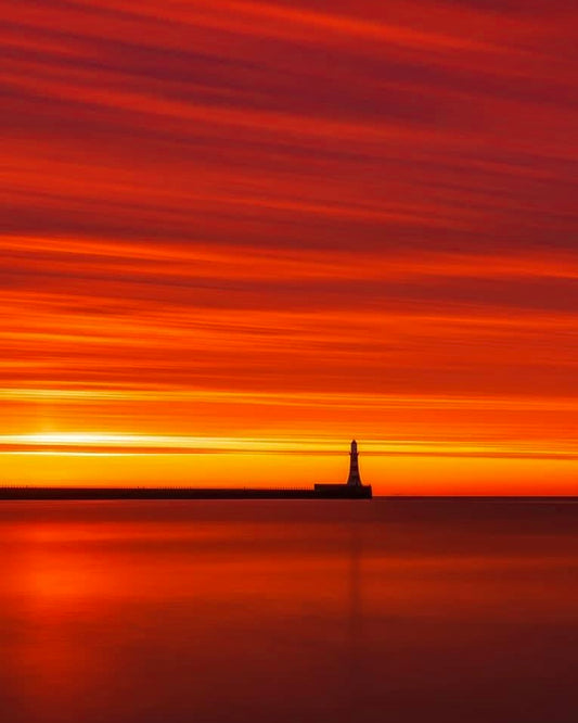 Calm and serene Roker Beach.