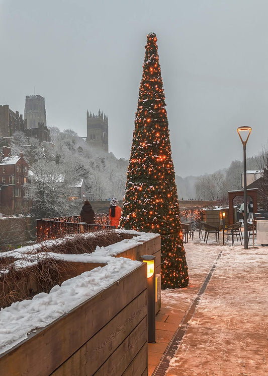 A Christmassy Durham scene.