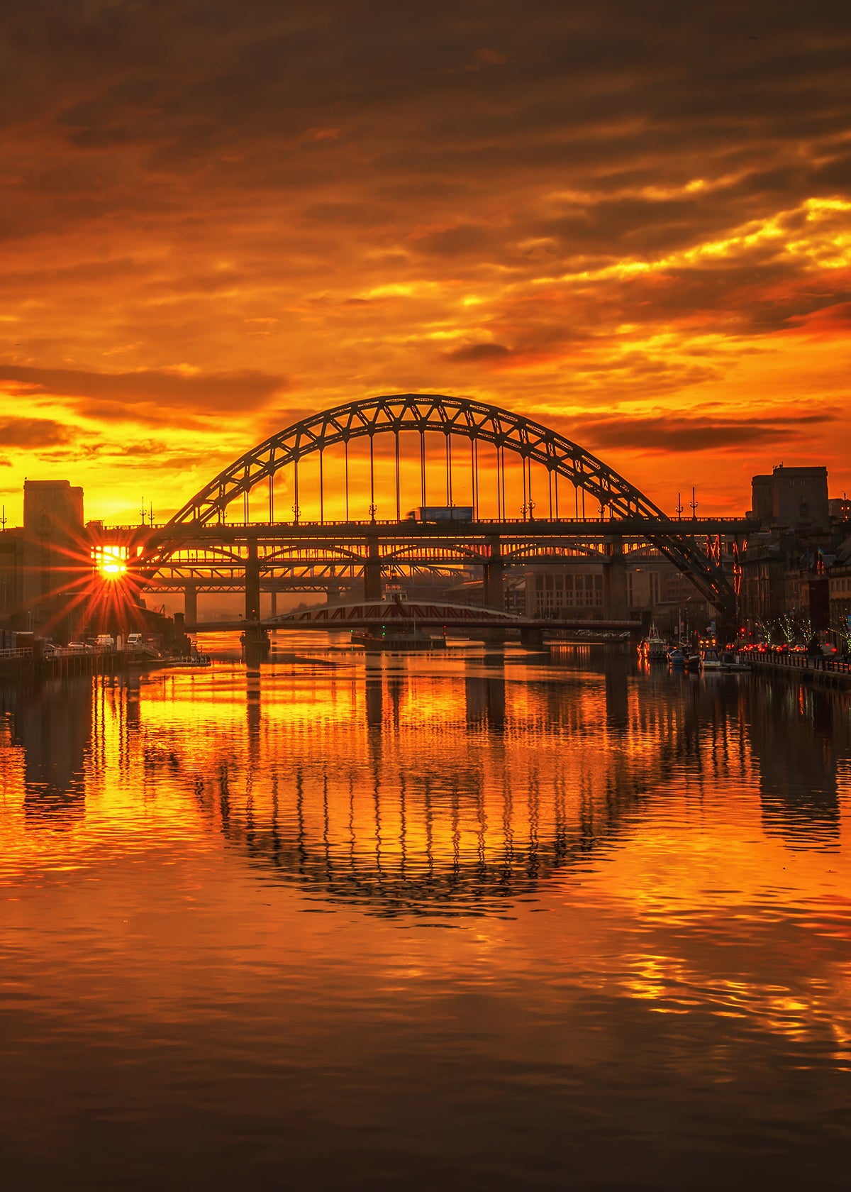 Tyne bridge sunset