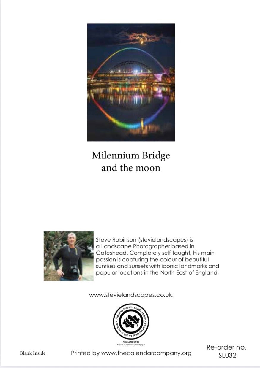 Millennium Bridge and the Moon.