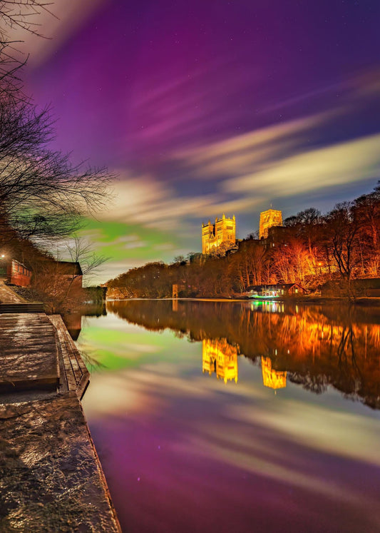 Aurora over Durham Cathedral