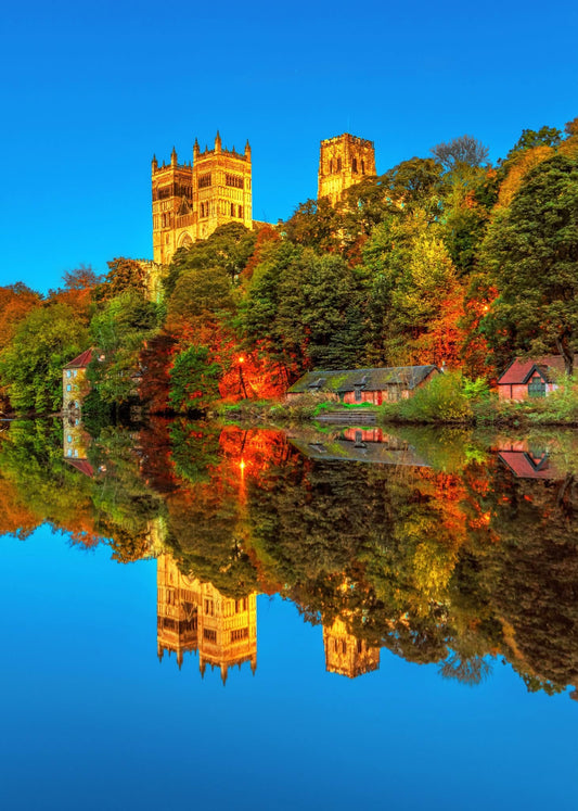 Durham Cathedral Reflections in the Blue Hour.