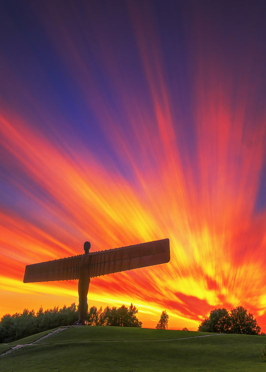 Long exposure of a striking Angel sunset.