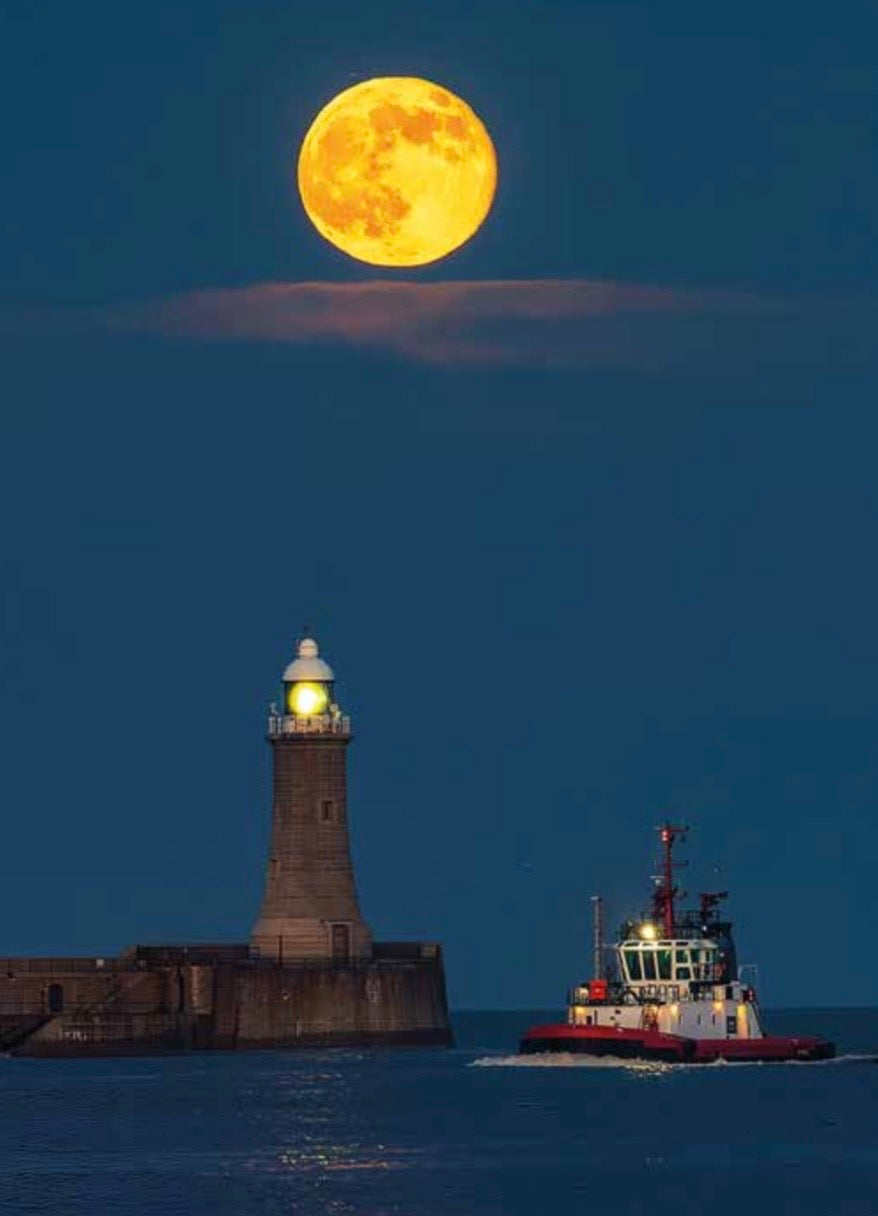 Full Moon at Tynemouth.