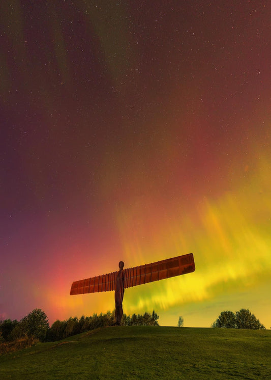 Incredible Aurora at the Angel of the North.