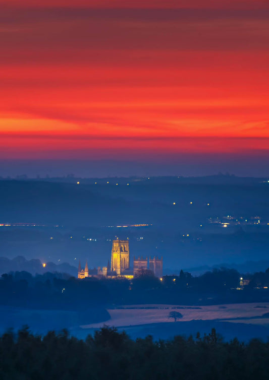 Durham Cathedral at the crack of dawn.