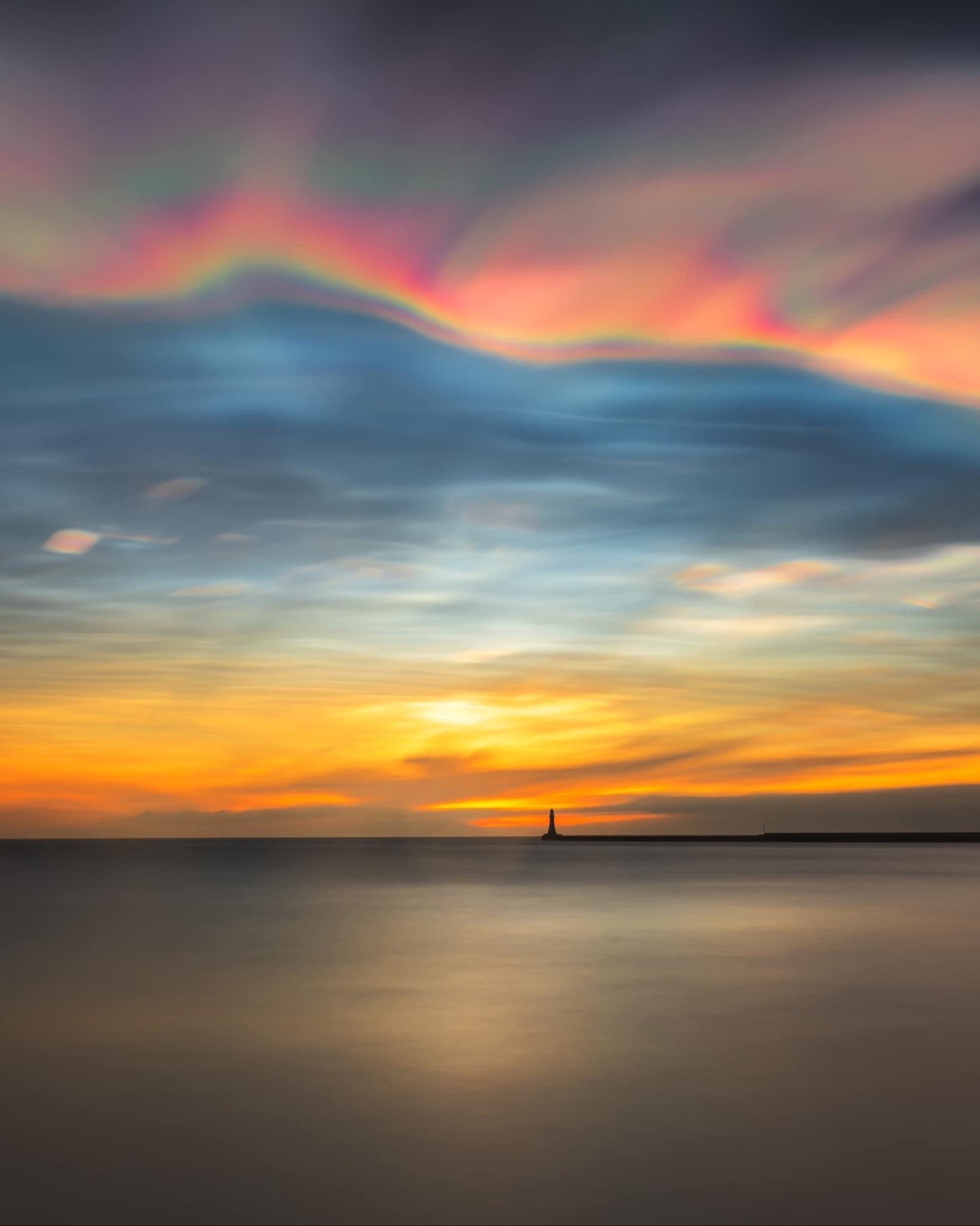 Mother of pearl clouds over Roker