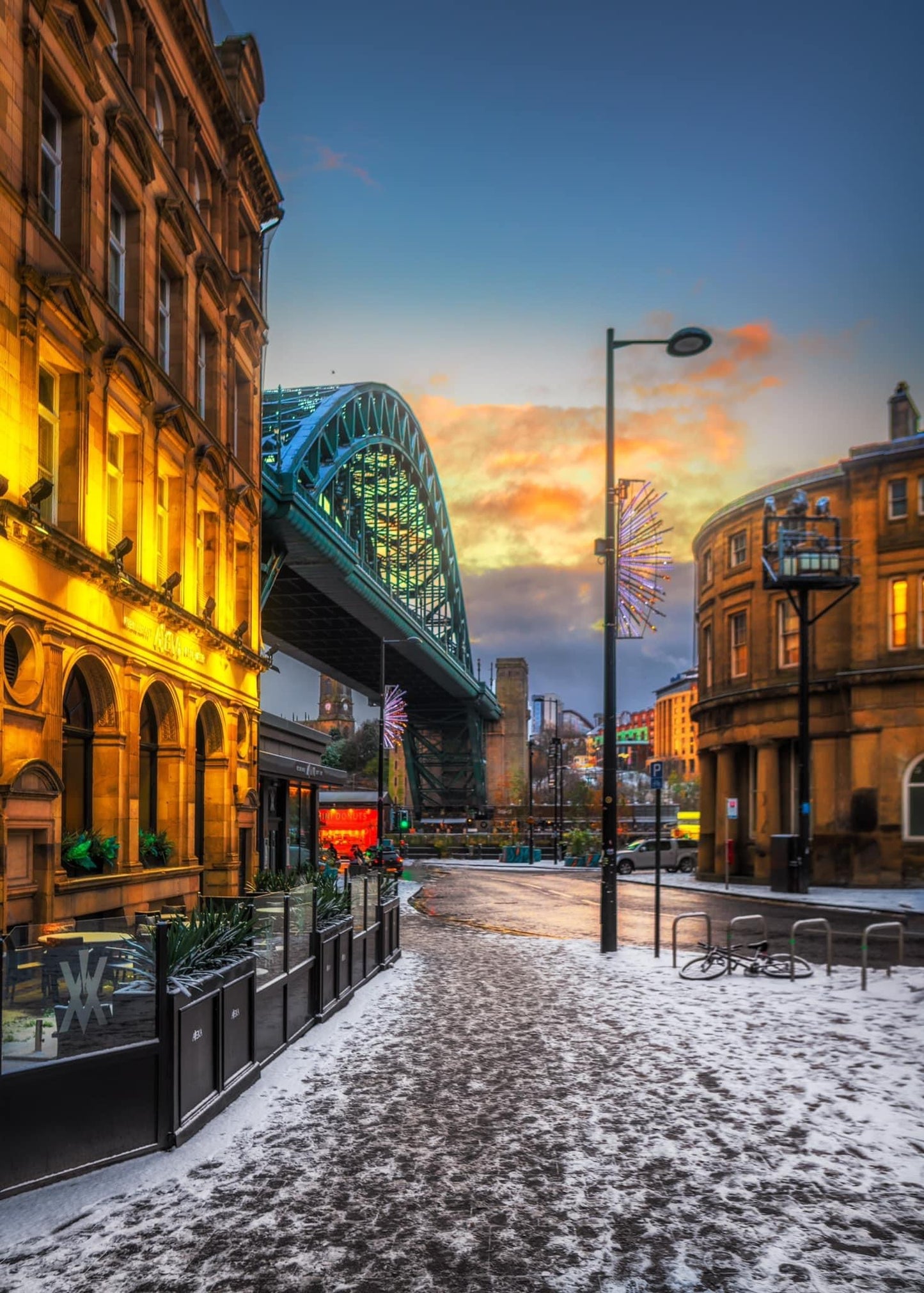 Snowy morning in Newcastle