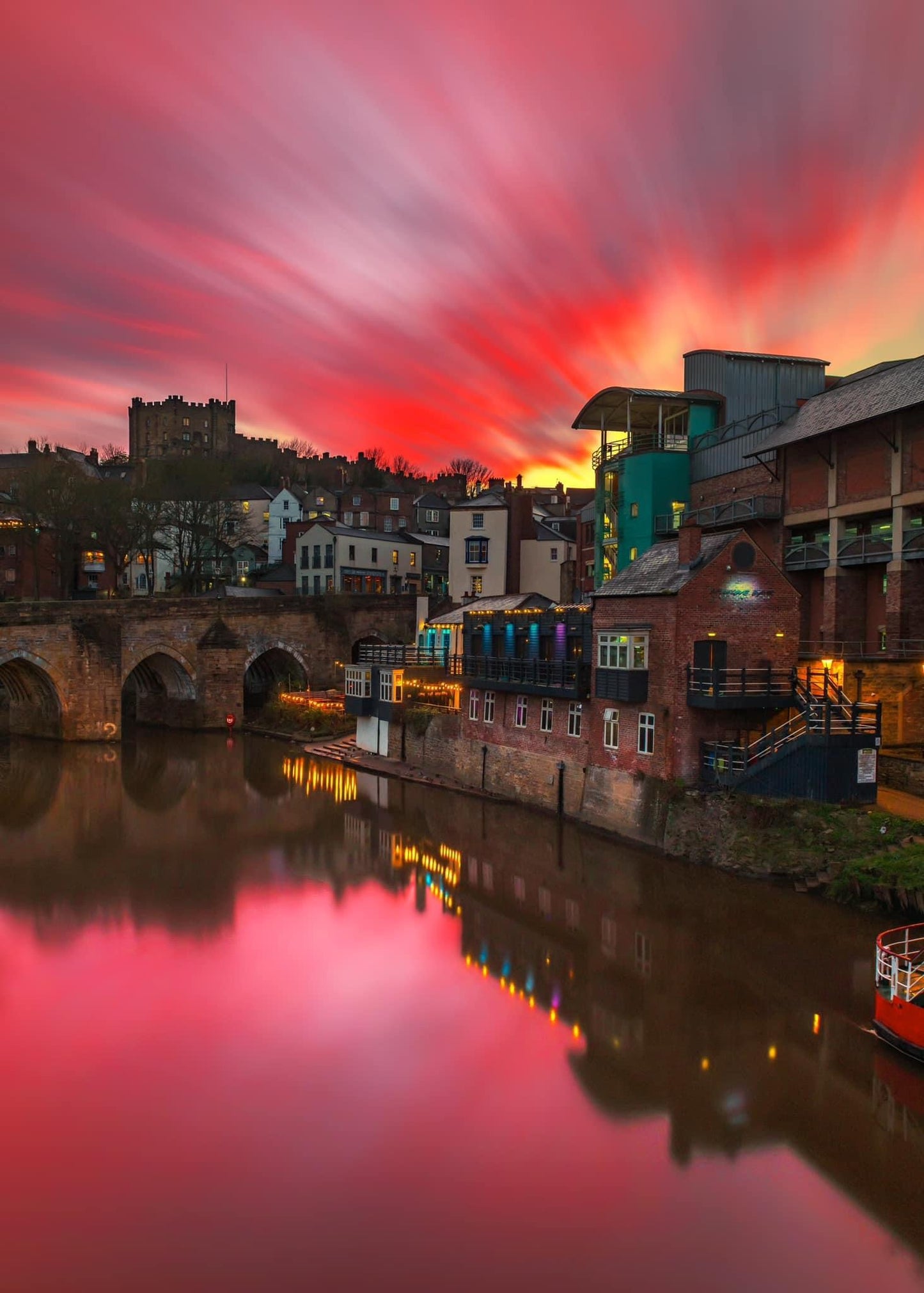 Beautiful skies over Durham.